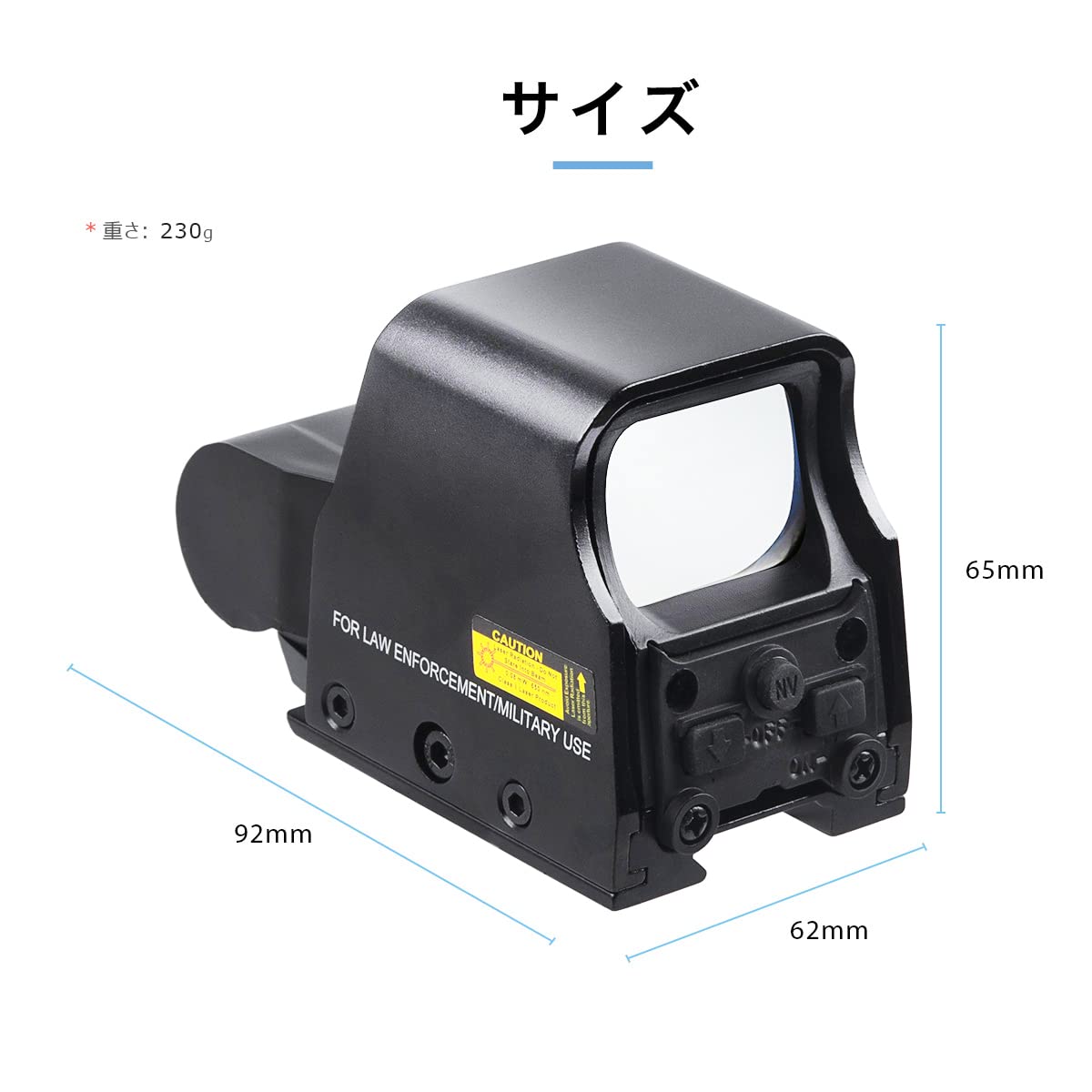 Amazon.co.jp: ZZ タイプドットサイト ホロサイト ダットサイト